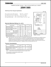 Click here to download 2SK1365_09 Datasheet