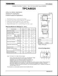 Click here to download TPCA8025 Datasheet