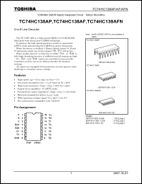 Click here to download TC74HC138AP_07 Datasheet