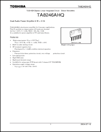 Click here to download TA8246AHQ Datasheet