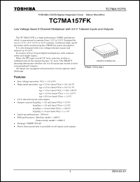 Click here to download TC7MA157FK Datasheet