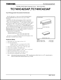 Click here to download TC74HC423AP_07 Datasheet