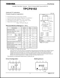 Click here to download TPCP8102 Datasheet
