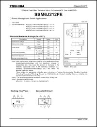 Click here to download SSM6J212FE Datasheet