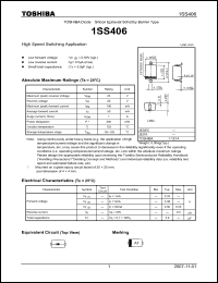 Click here to download 1SS406 Datasheet