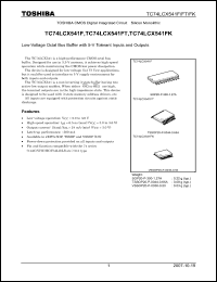 Click here to download TC74LCX541FK Datasheet