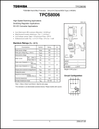 Click here to download TPCS8006 Datasheet