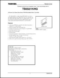 Click here to download TB6581HG Datasheet