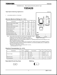 Click here to download 1SS420 Datasheet