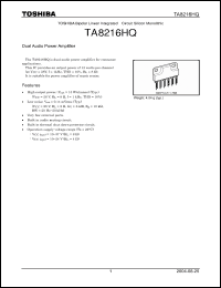 Click here to download TA8216HQ Datasheet