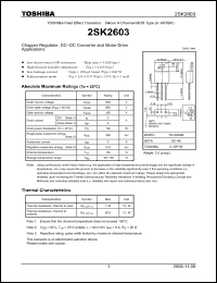 Click here to download 2SK2603_06 Datasheet