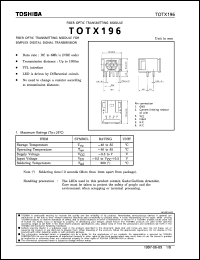 Click here to download TOTX196 Datasheet
