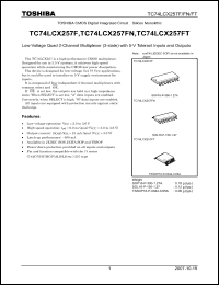 Click here to download TC74LCX257F_07 Datasheet