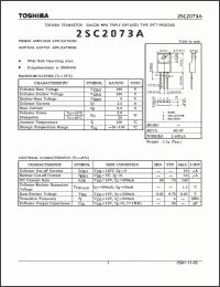 Click here to download 2SC2073A_01 Datasheet