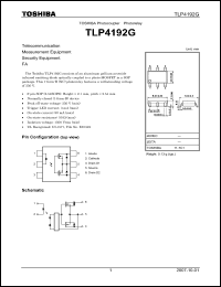 Click here to download TLP4192G Datasheet