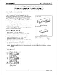 Click here to download TC74HCT245AP_07 Datasheet