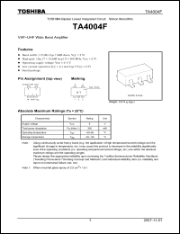 Click here to download TA4004F_07 Datasheet