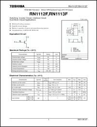 Click here to download RN1113F Datasheet