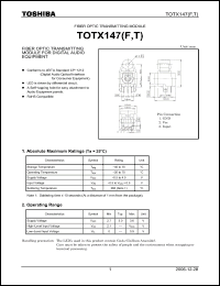 Click here to download TOTX147 Datasheet