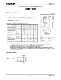 Click here to download 2SB1481_06 Datasheet