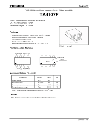 Click here to download TA4107F Datasheet