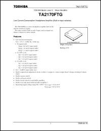 Click here to download TA2170FTG Datasheet