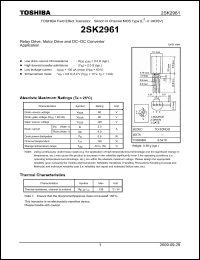Click here to download 2SK2961_09 Datasheet