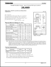 Click here to download 2SJ669 Datasheet