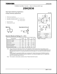 Click here to download 2SK2036_07 Datasheet