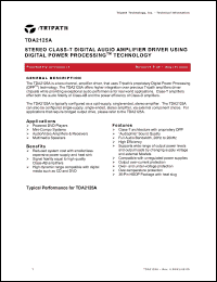 Click here to download TDA2125A Datasheet