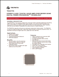 Click here to download TDA2075A Datasheet