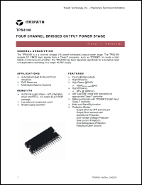 Click here to download TPS4100 Datasheet