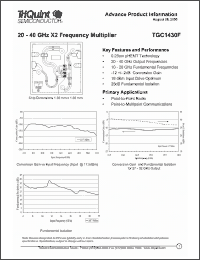 Click here to download TGC1430F Datasheet