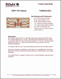 Click here to download TGS8122-SCC Datasheet