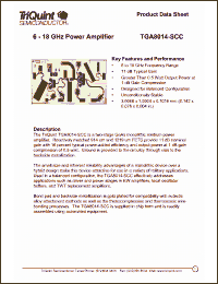 Click here to download TGA8014 Datasheet