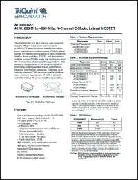 Click here to download AGR09045EF Datasheet