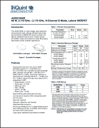 Click here to download AGR21060E Datasheet