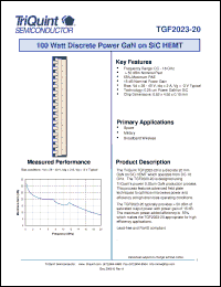 Click here to download TGF2023-20 Datasheet