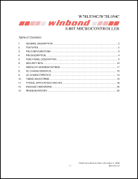 Click here to download W78L054C Datasheet