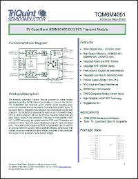 Click here to download TQM6M4001 Datasheet