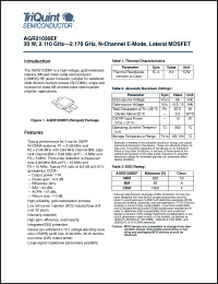 Click here to download AGR21030EF Datasheet