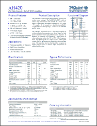 Click here to download AH420-EPCB1960 Datasheet