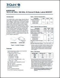 Click here to download AGR09130EU Datasheet