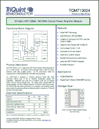 Click here to download TQM713024 Datasheet