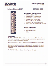 Click here to download TGF4260-SCC Datasheet