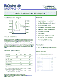 Click here to download TQM7M6001 Datasheet