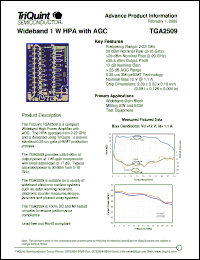 Click here to download TGA2509 Datasheet