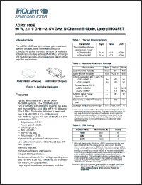 Click here to download AGR21090E Datasheet