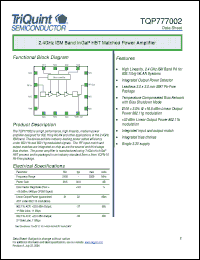 Click here to download TQP777002 Datasheet