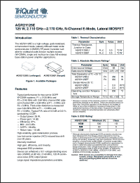 Click here to download AGR21125E Datasheet